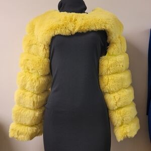 Daisy Yellow Teddy Jacket